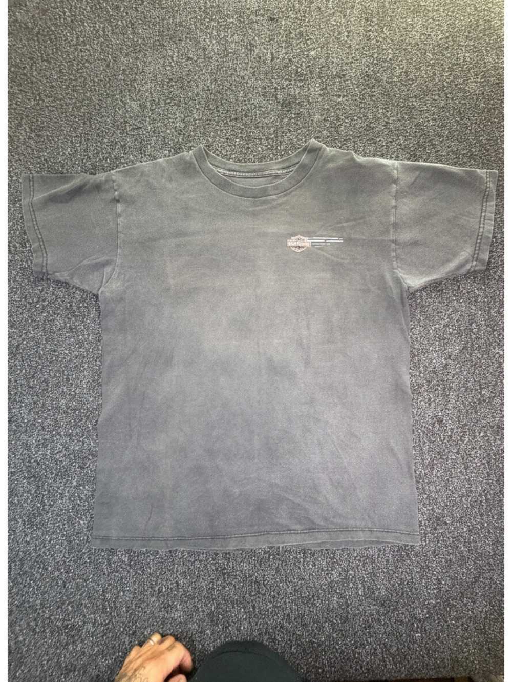 Vintage 2002 Harley-Davidson Daytona Beach Black Graphic T-Shirt Large